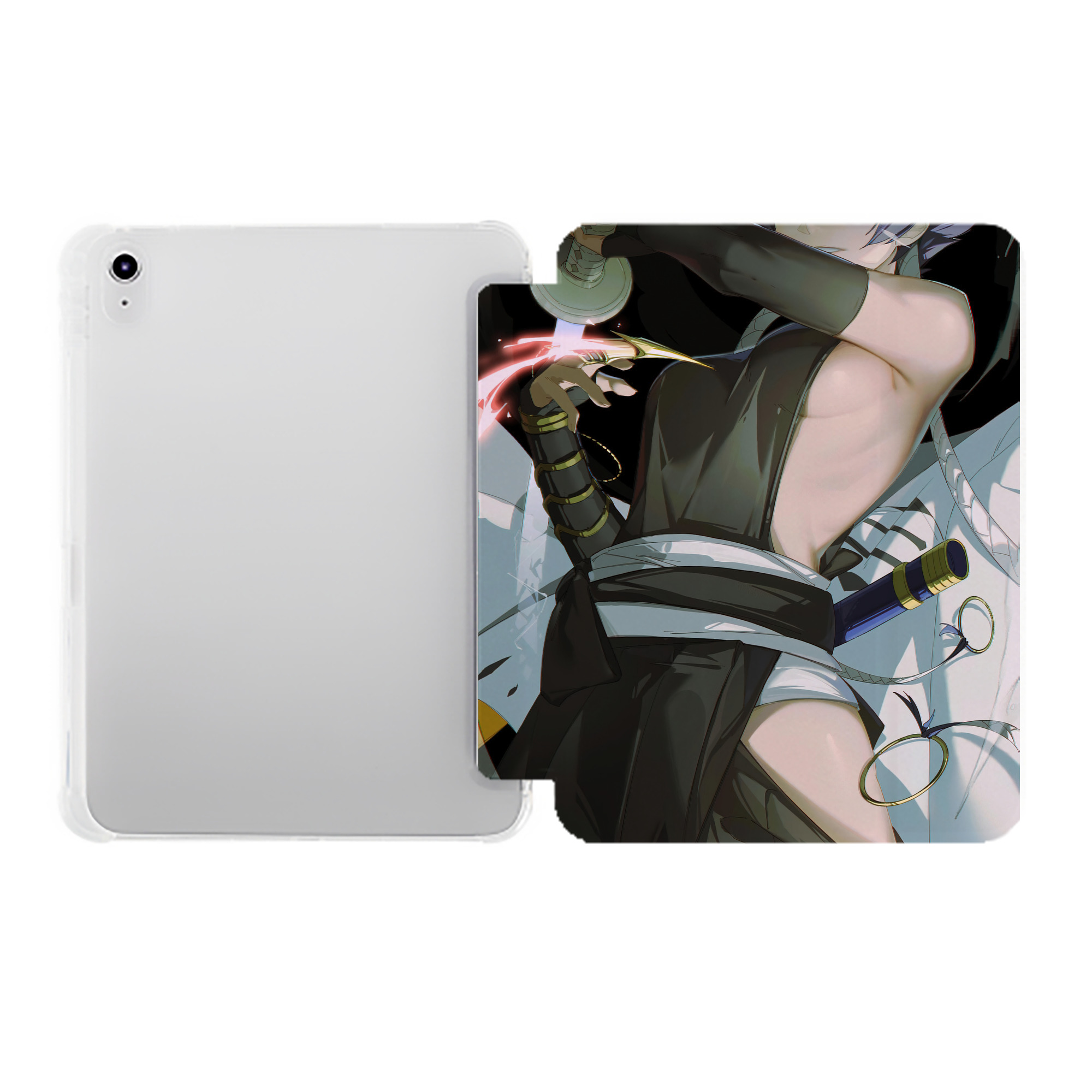 （画像用） ブリーチ BLEACH IPad ケース ペン収納付き 三つ折りスタンド PUレザー×シリコン 対応機種9.5/10.5/10.9インチ